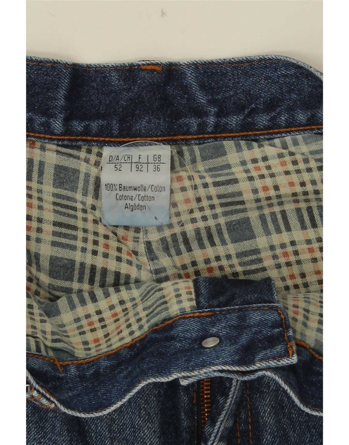 Jeans vintage masculino cargo cônico W36 L31 algodão azul