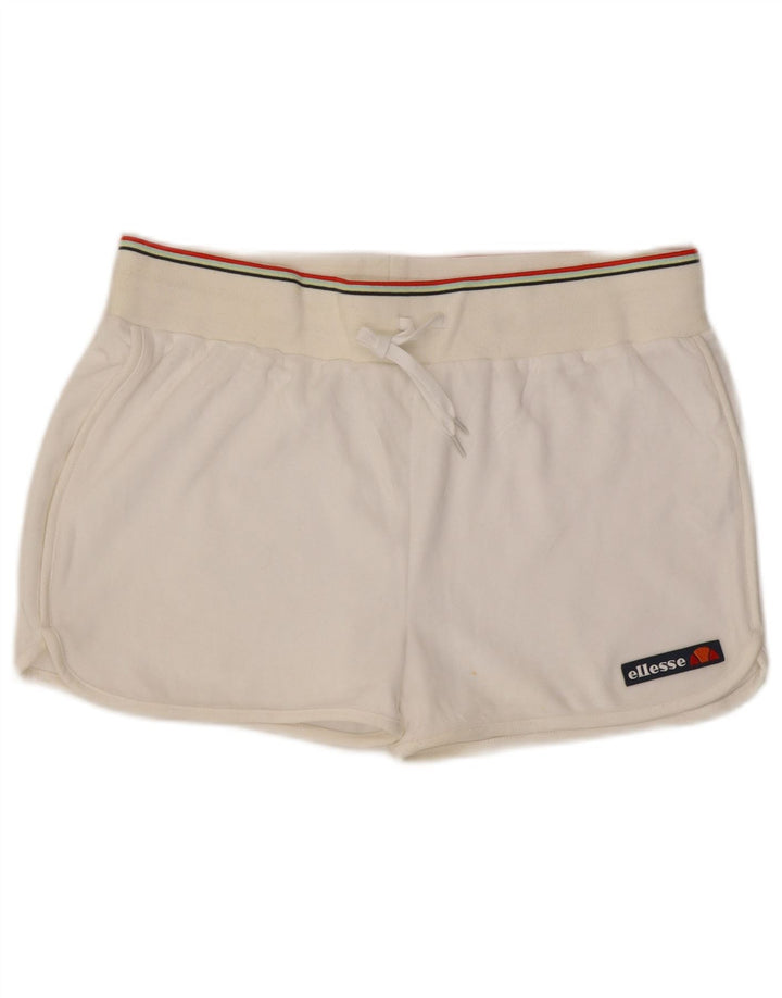 Shorts esportivo feminino Ellesse UK 16 grande algodão branco