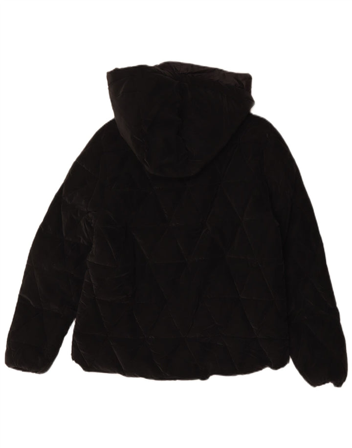 Zara Jaqueta acolchoada com capuz para meninas 13-14 anos preta