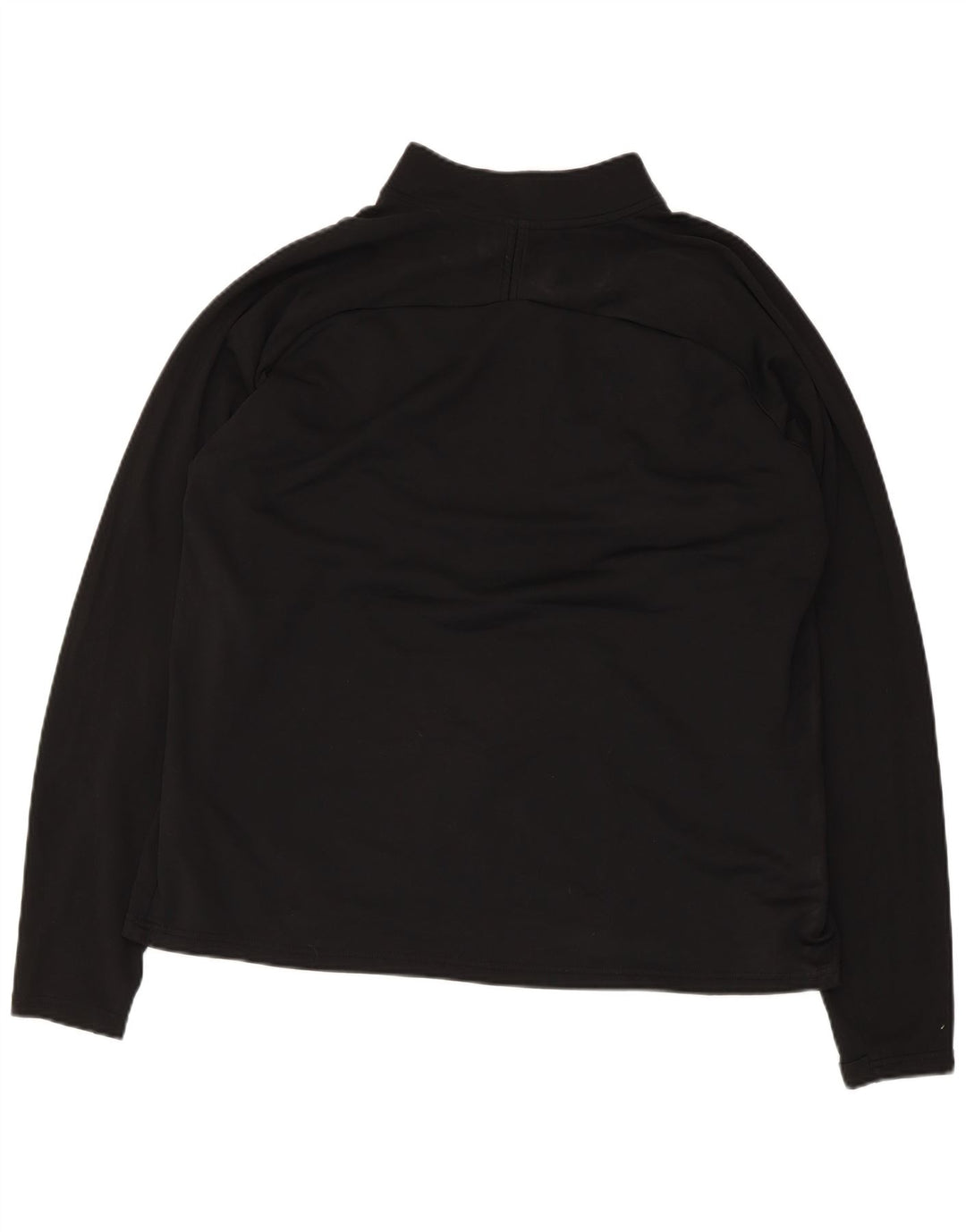 Nike Mens Dri Fit Zip Neck Pullover Treino Top XL Preto Colourblock