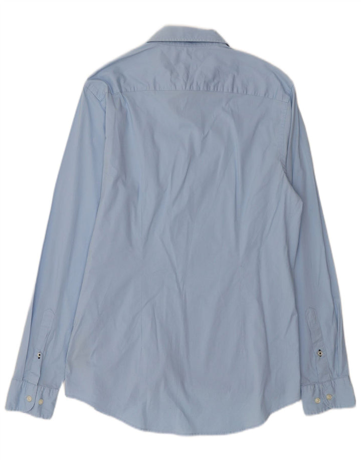 Camisa masculina Tommy Hilfiger Slim Fit grande azul