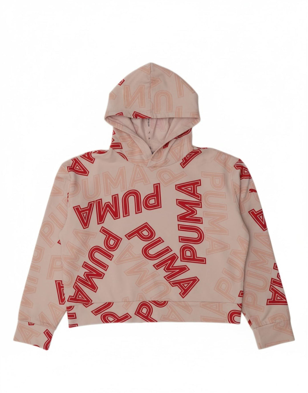 Jumper com capuz gráfico feminino PUMA 13-14 anos algodão branco