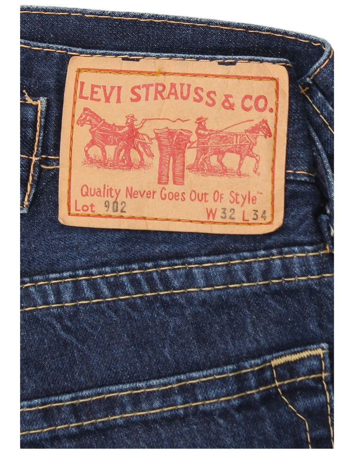 Levi's Masculino 902 Straight Jeans W32 L28 Azul Algodão