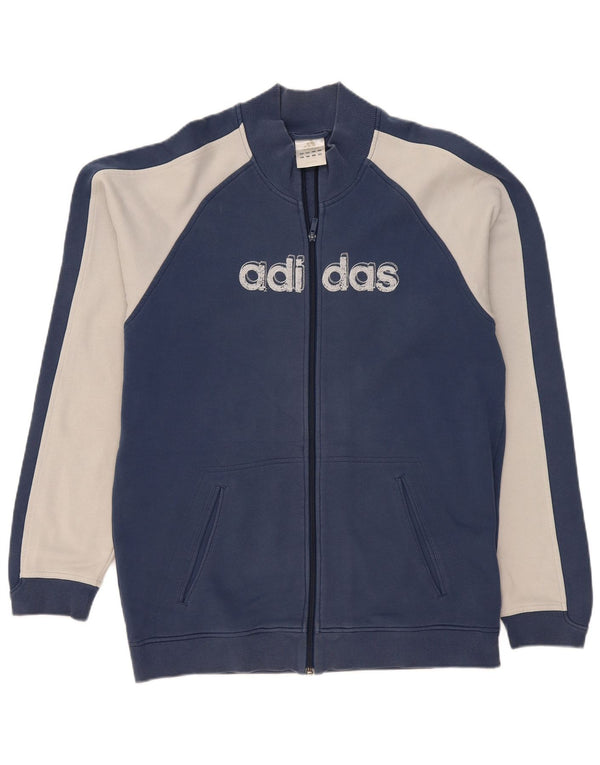Adidas masculino gráfico agasalho jaqueta grande azul marinho colorblock algodão