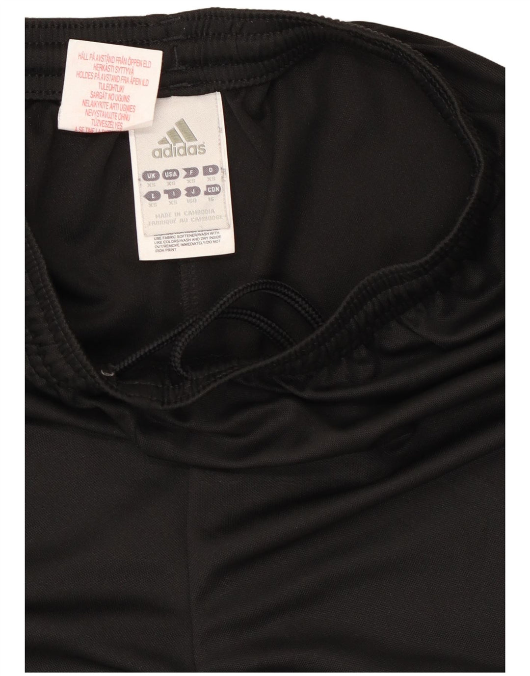 Shorts esportivos masculinos Adidas XS poliéster preto