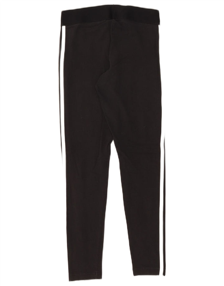 Leggings Adidas Regular Fit Femininas UK 8/10 Pequenas Algodão Preto