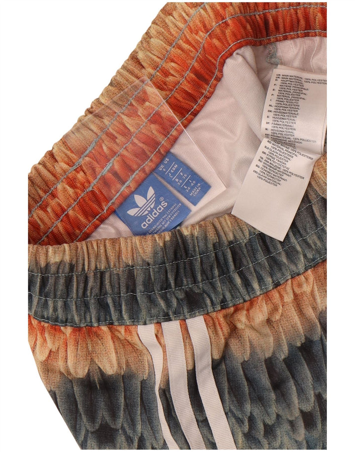 Adidas Womens Abstract Pattern Sport Shorts UK 8 Pequeno Multicolorido