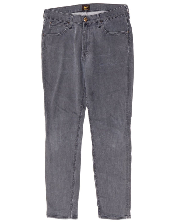 Lee Womens Tapered Slim Jeans W31 L30 Azul Algodão