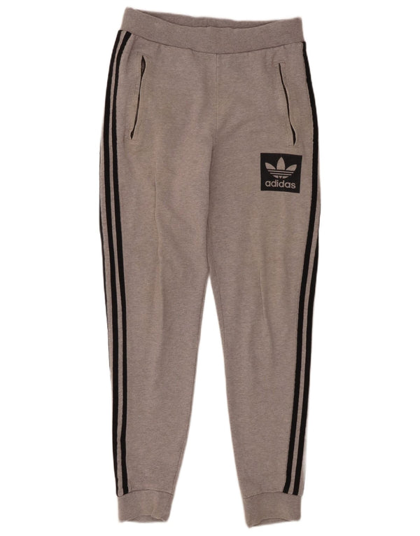 Adidas Mens Graphic Calças de treino Joggers XS Cinza Algodão