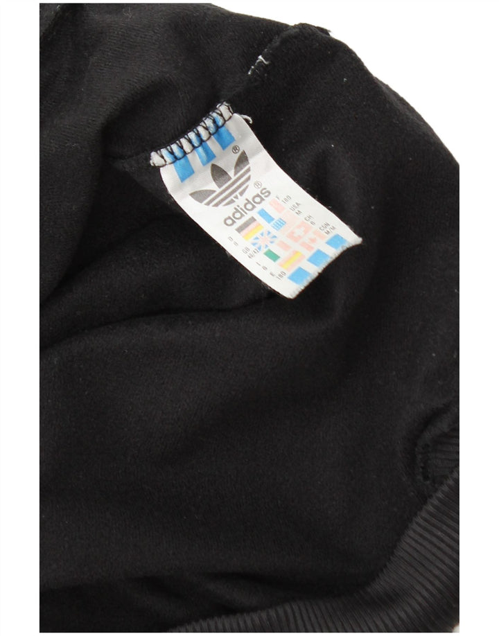 Adidas Mens Tracksuit Top Jacket UK 40/42 Médio Preto