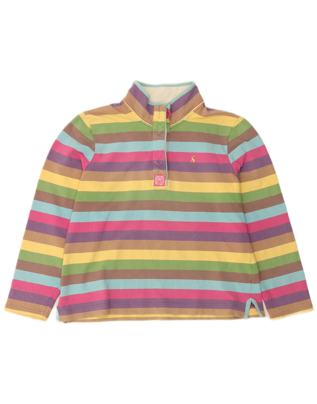 JOULES moletom feminino jumper UK 16 grande listrado multicolorido