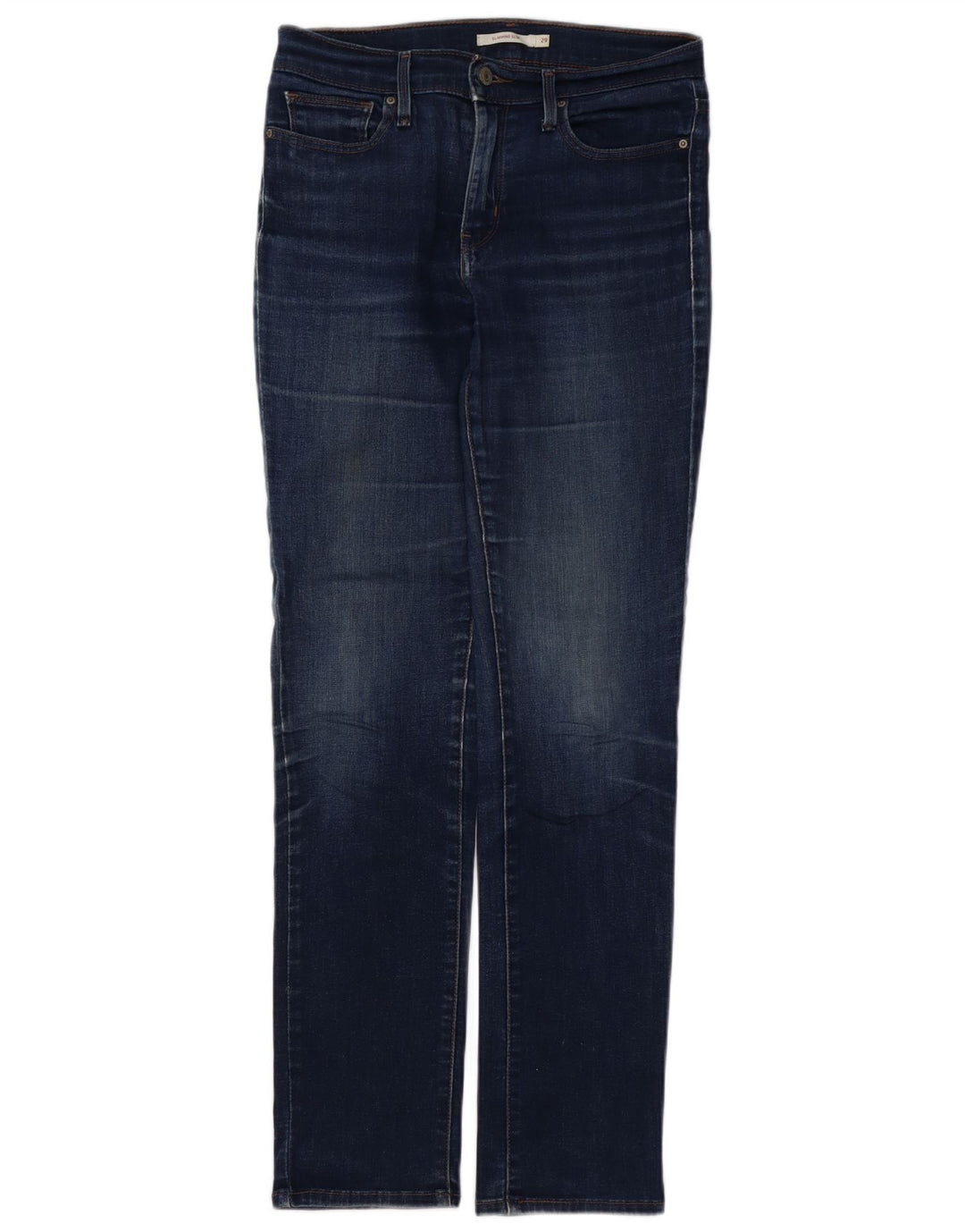 LEVI'S Jeans feminino slim slim W29 L32 algodão azul