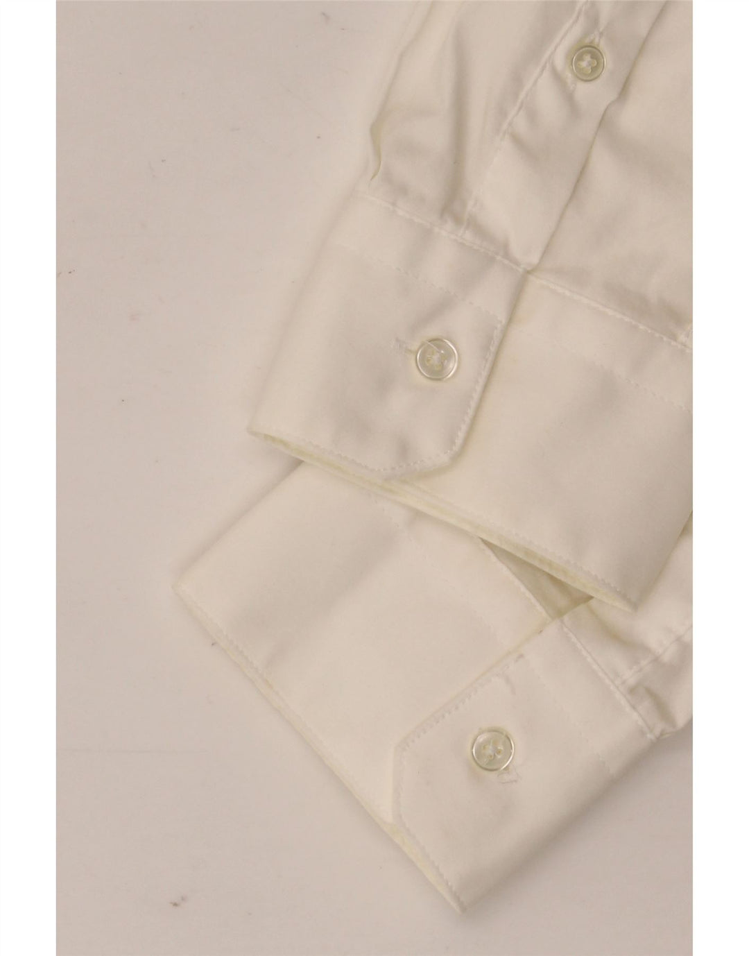 Camisa masculina ZARA Super Slim Fit médio algodão branco