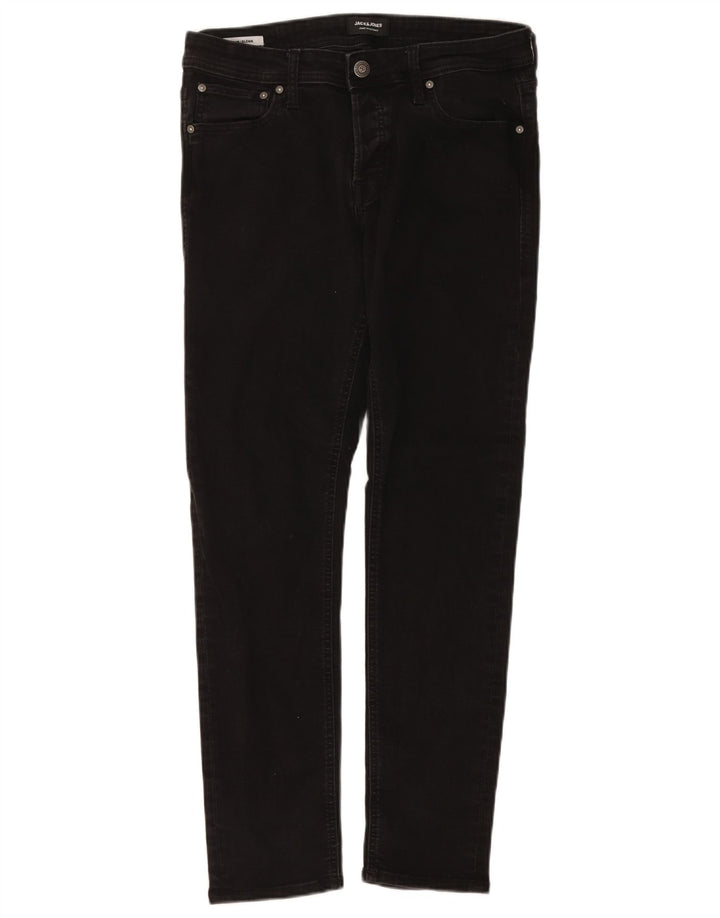 Jack & Jones Masculino GLENN Slim Jeans W33 L32 Algodão Cinza