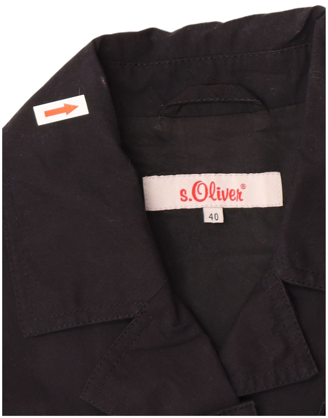 Sobretudo feminino S.Oliver EU 40 algodão preto médio