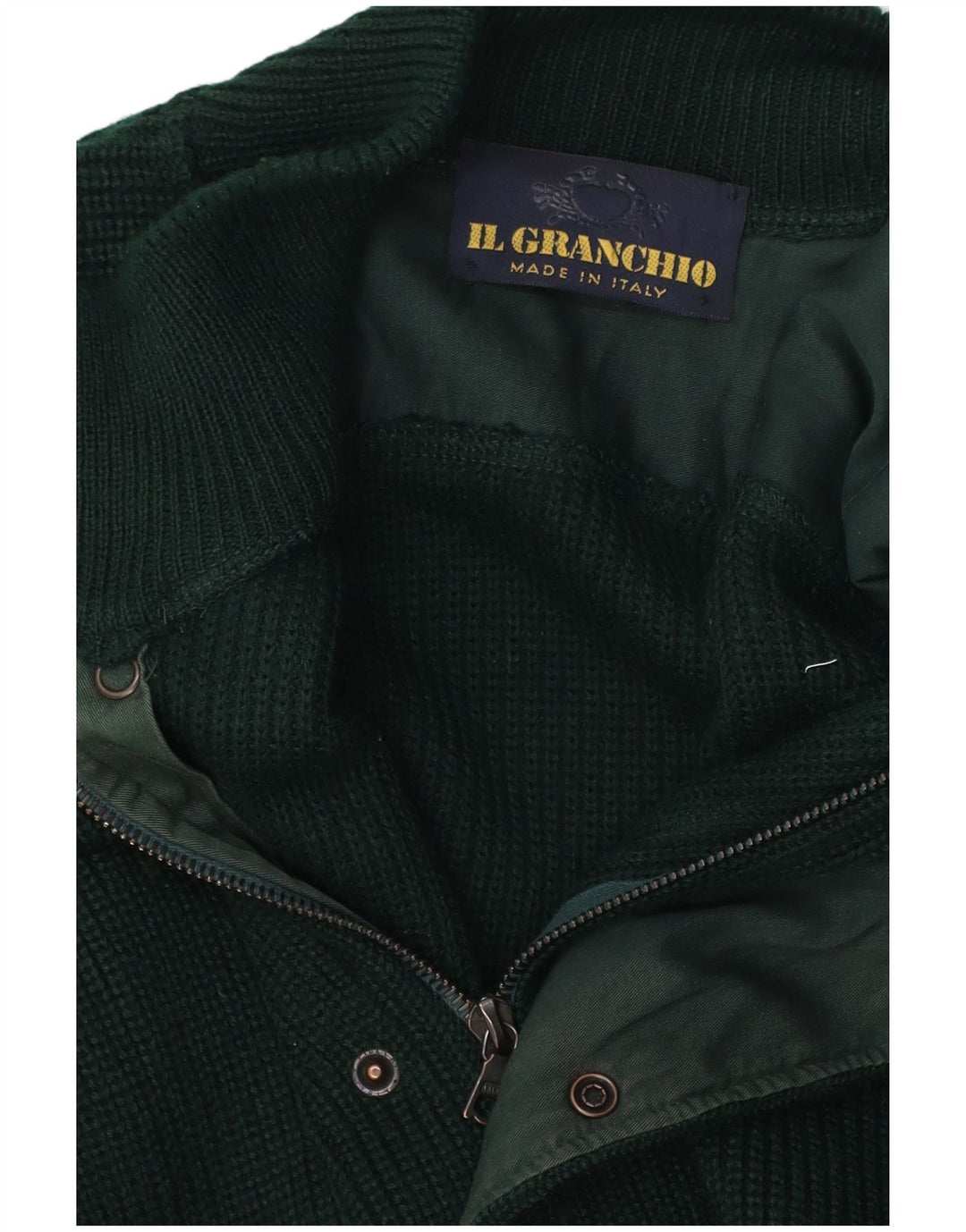 Il Granchio Suéter Cardigan Masculino Verde Médio