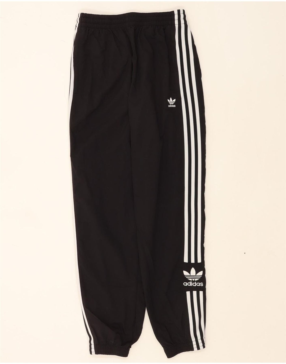 Adidas Womens Tracksuit Calças Joggers UK 10 Pequeno Poliéster Preto