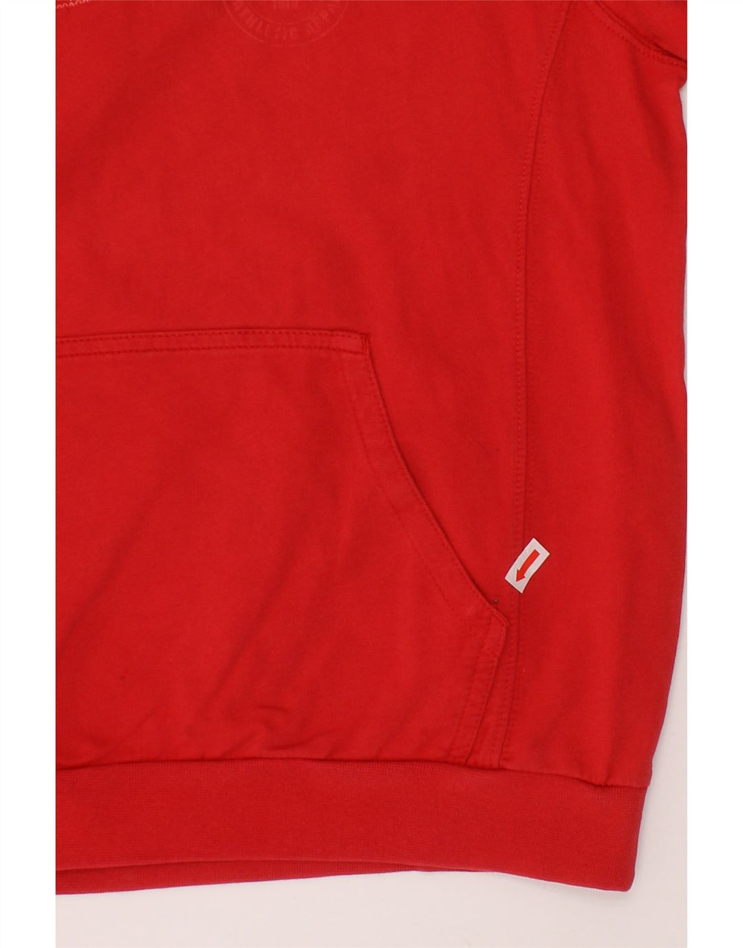 CHAMPION Girls Graphic Hoodie Jumper 9-10 Years Red Cotton Vintage Champion and Second-Hand Champion from Messina Hembry 