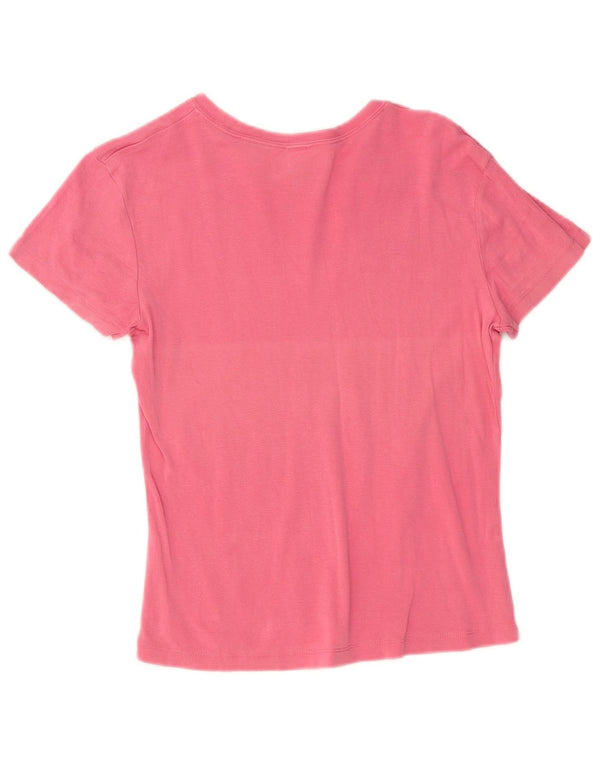 Camiseta feminina gráfica Gap UK 12 rosa médio