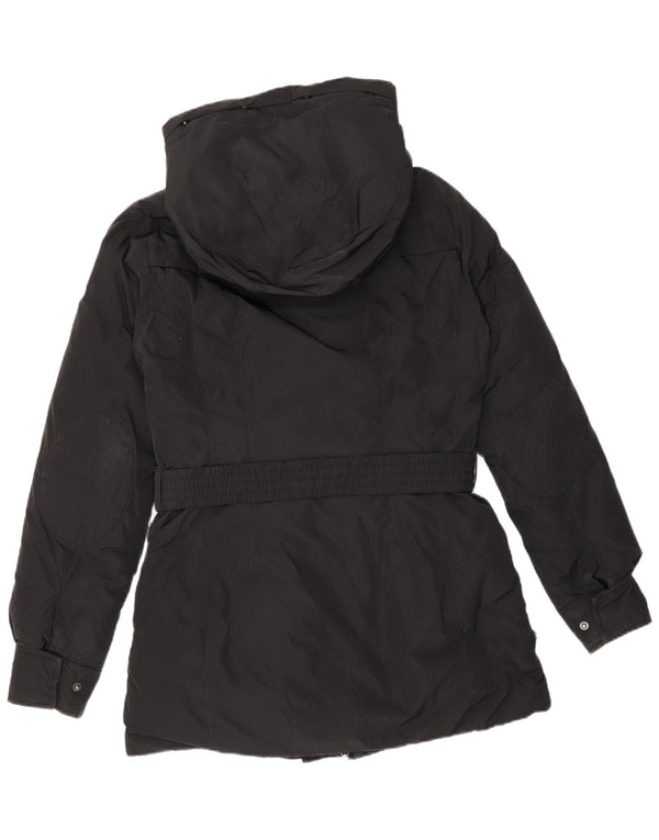 Casaco acolchoado com capuz feminino Timberland UK 10 pequeno poliéster preto