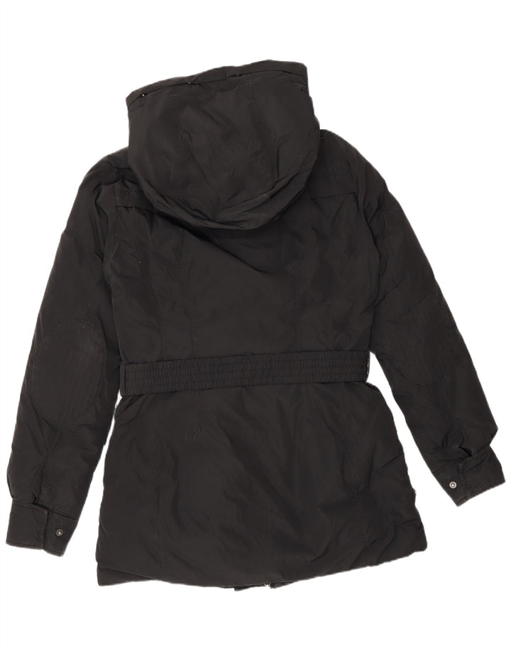 Casaco acolchoado com capuz feminino Timberland UK 10 pequeno poliéster preto