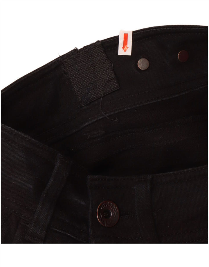 Jeans retos femininos G-STAR W27 L28 algodão preto