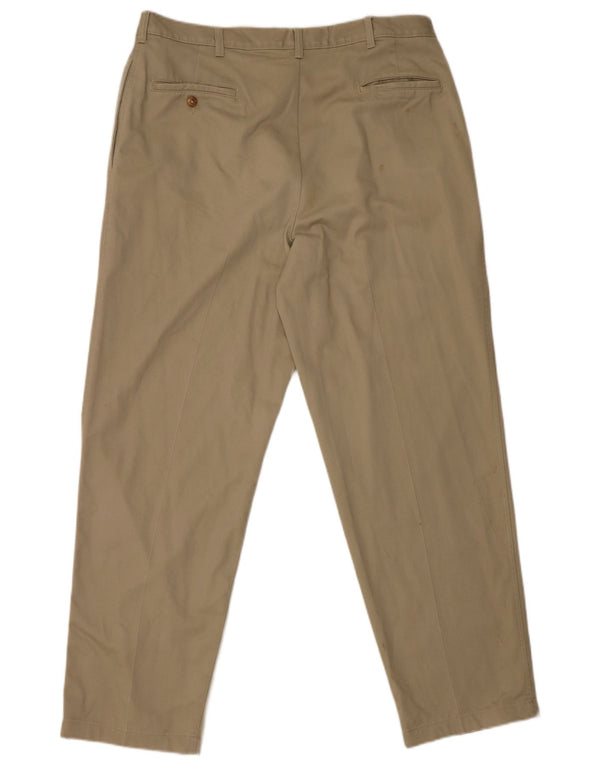 Calça Chino Masculina Farah Pegged W38 L31 Algodão Bege