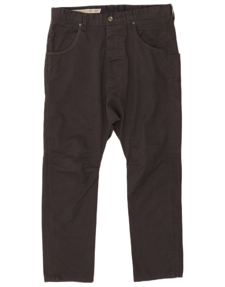 Calça casual slim masculina Jack & Jones W34 L25 poliéster preto