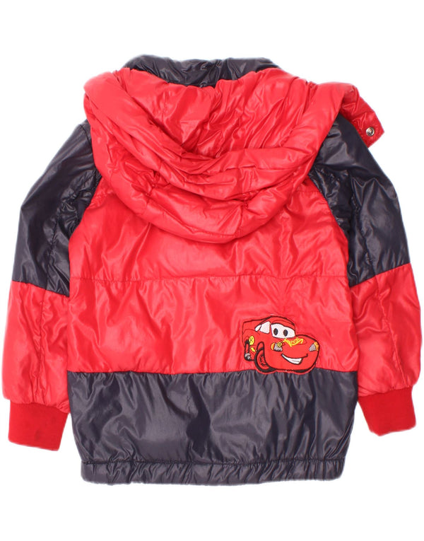 Moncler Jaqueta acolchoada com capuz gráfico para meninos 18-24 meses Vermelho Colorblock