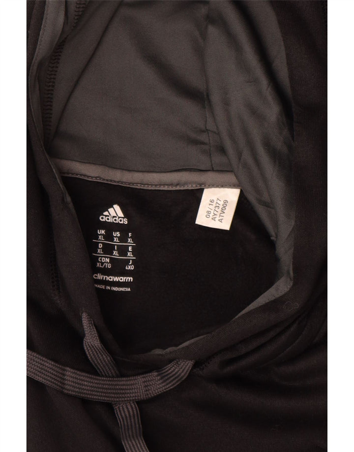 Adidas Mens Climawarm Hoodie Jumper XL Preto Poliéster