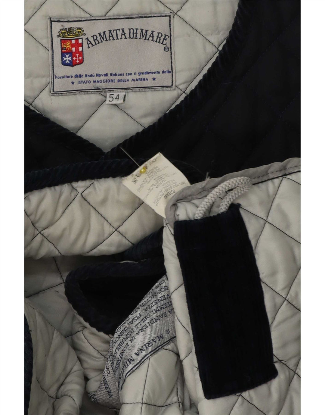 Colete acolchoado masculino Armata Di Mare IT 54 2XL poliéster azul marinho