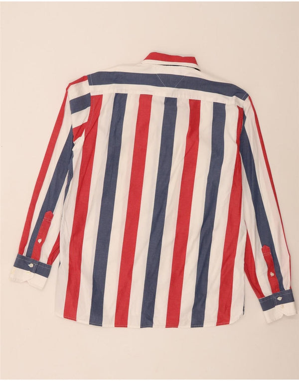 Camisa masculina Tommy Hilfiger grande listrada multicolorida