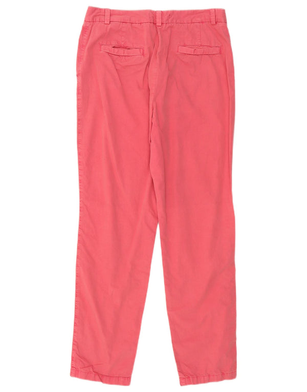 Calça Chino Feminina Marks & Spencer Slim UK 10 Pequeno W30 L28 Algodão Rosa