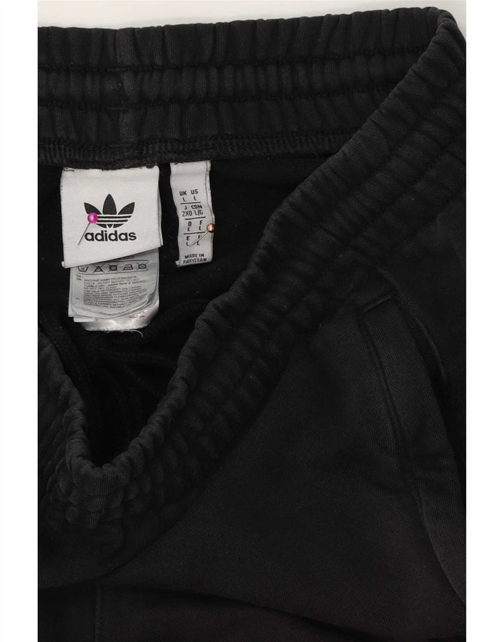 Adidas Mens Sport Shorts Grande Algodão Preto