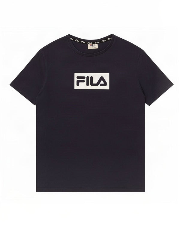 Fila Mens Graphic T-Shirt Top XS Azul Marinho Algodão
