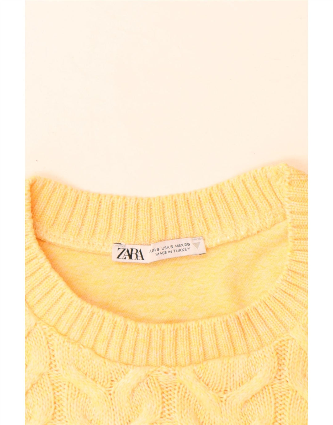 Zara Womens Crop Vest Regata Reino Unido 8 Pequeno Amarelo