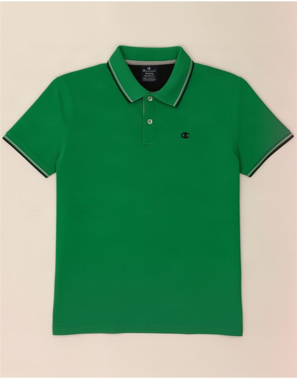 Camisa polo masculina Champion algodão verde médio