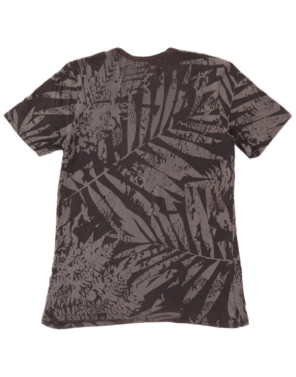 Camiseta masculina Nike Athletic Cut Graphic Top cinza médio floral algodão