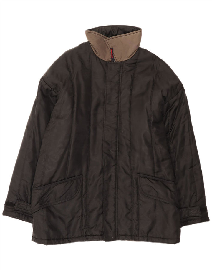 Jaqueta acolchoada masculina Invicta UK 42 XL preta colorblock