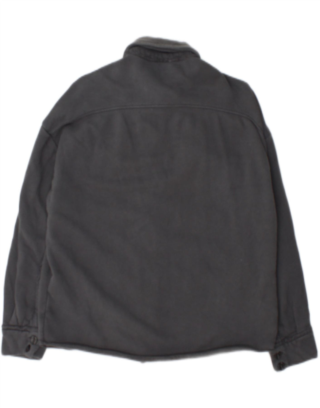 Camisa oversized feminina Dkny UK 2 2XS algodão cinza
