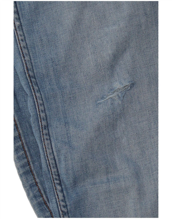 WRANGLER Masculino Texas Straight Jeans W32 L30 Azul Algodão