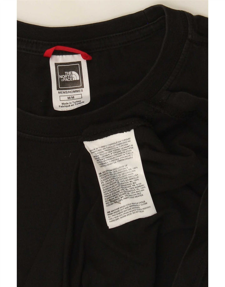 Camiseta gráfica masculina The North Face Top médio algodão preto