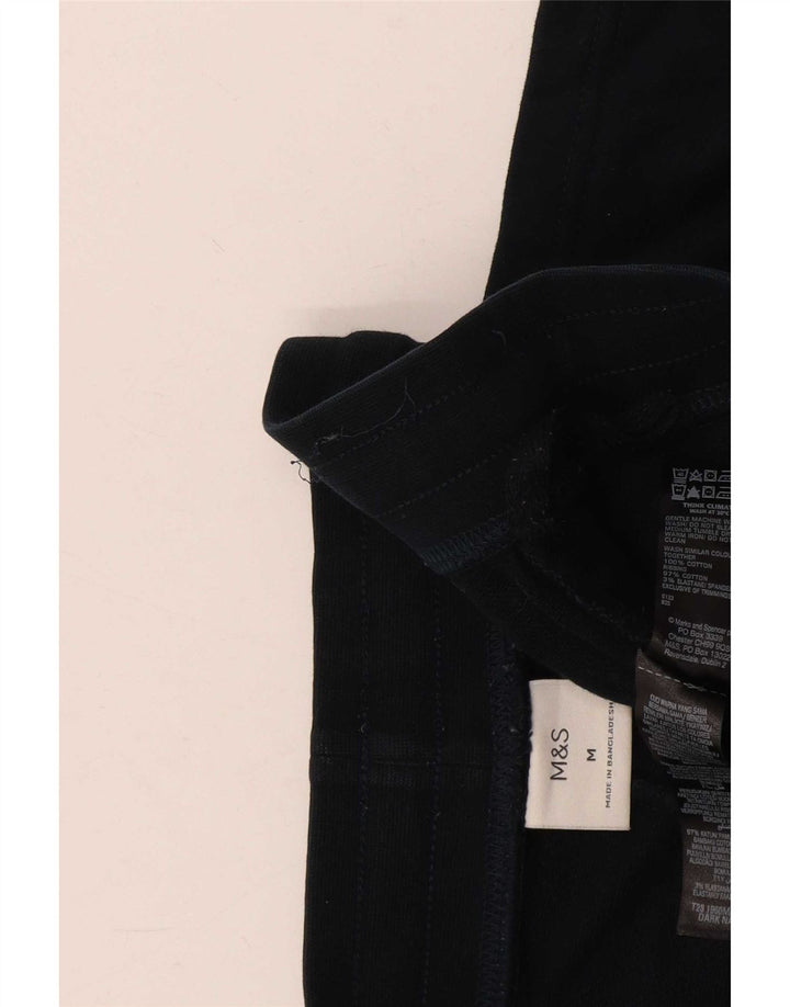 Shorts esportivos masculinos Marks & Spencer médio algodão azul marinho