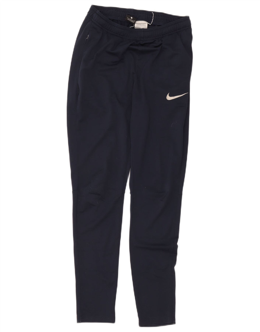 Calça de treino feminina Nike Dri Fit UK 8 pequena azul marinho poliéster