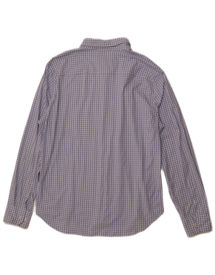 Camisa masculina de ajuste atlético BONOBOS grande azul guingão nylon