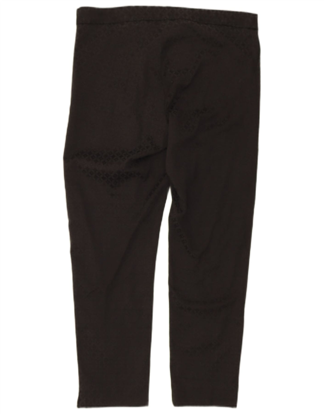 Calça chino feminina MONSOON W32 L27 algodão geométrico preto