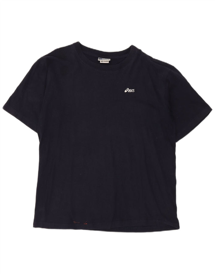 Camiseta masculina ASICS Top XL algodão azul marinho