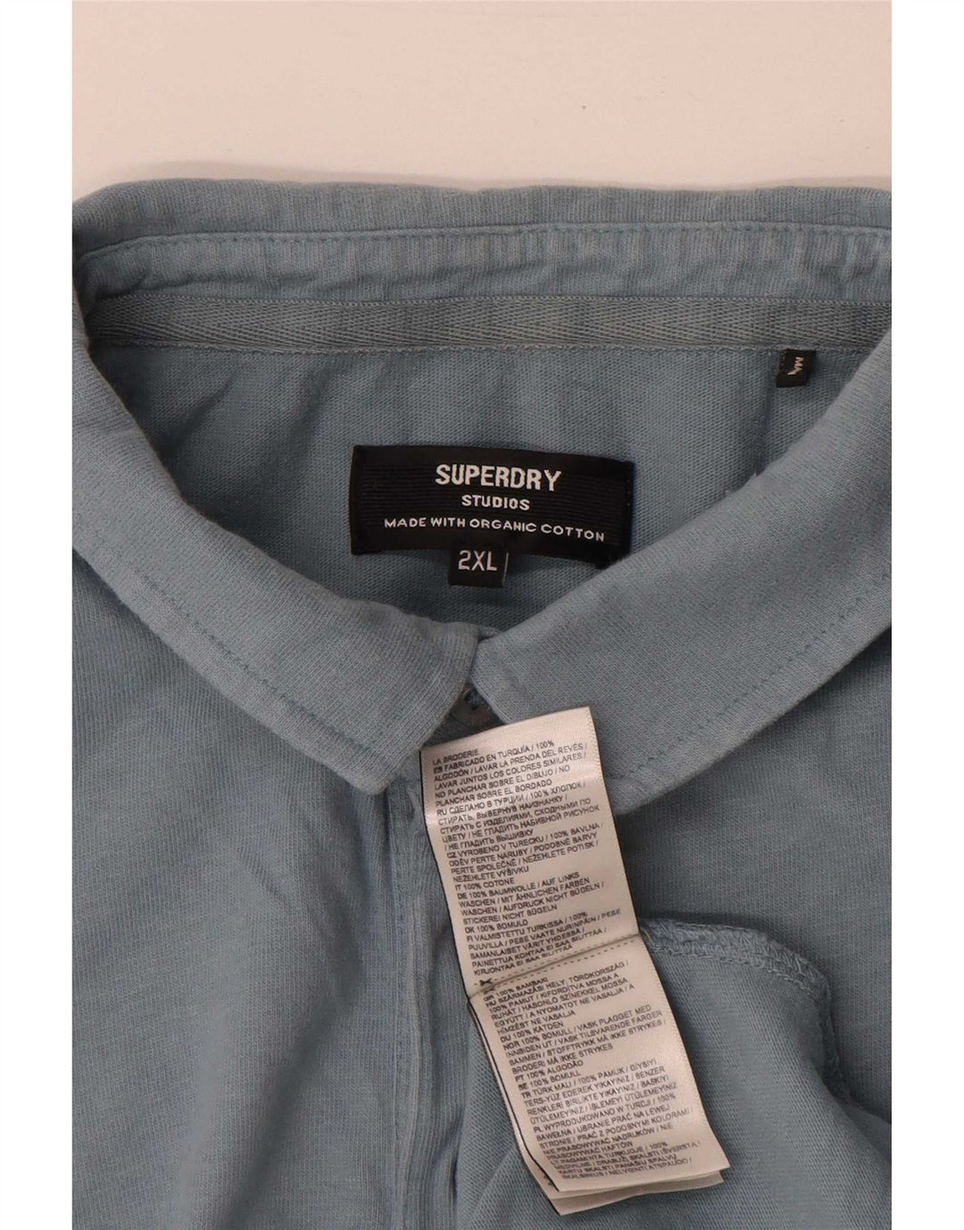 Camisa polo masculina Superdry 2XL algodão azul