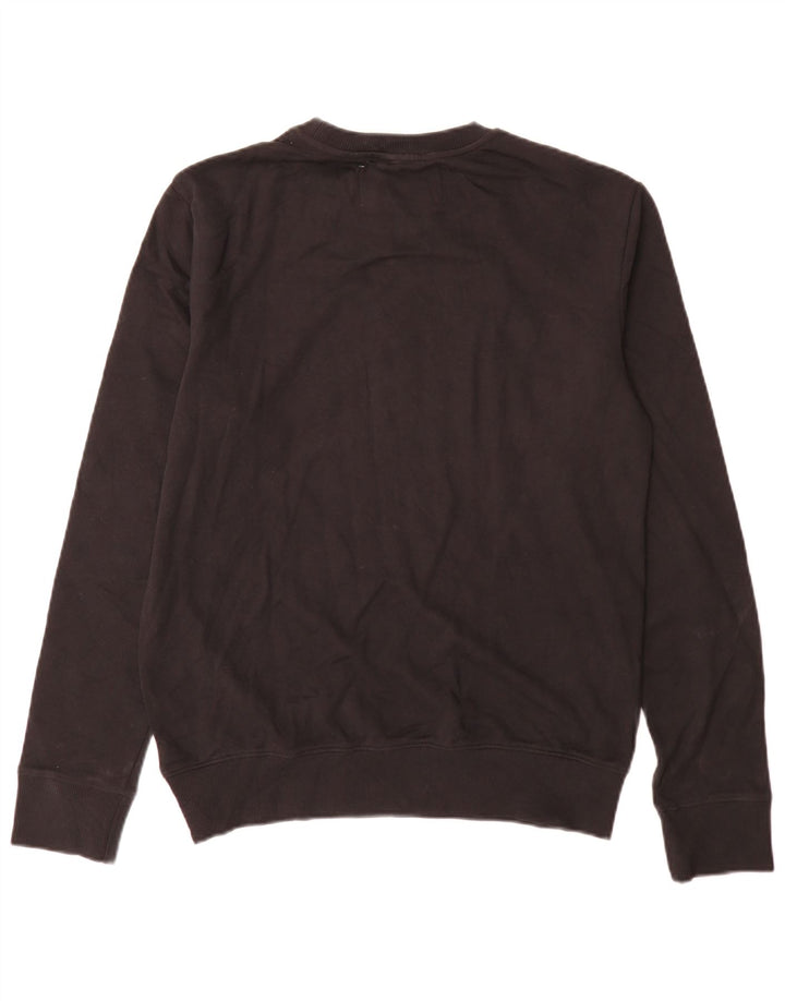 Calvin Klein Jeans Masculino moletom gráfico jumper médio algodão preto