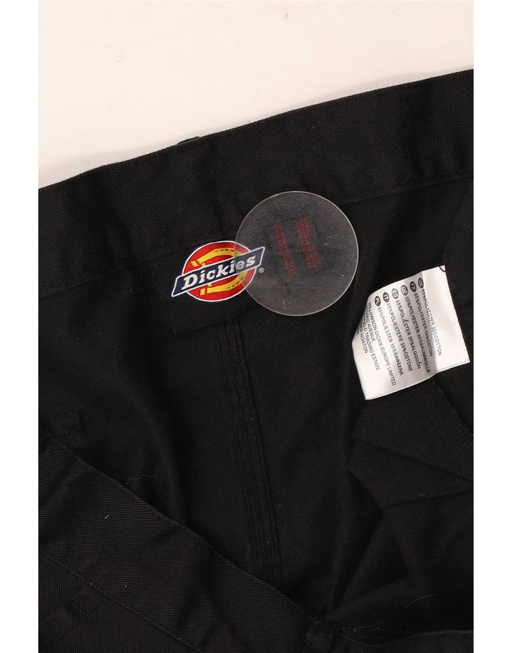 Calças cargo retas masculinas Dickies W38 L31 poliéster preto
